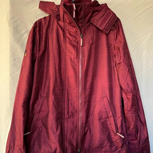 Superdry CNY Tech Hood Pop Zip Windcheater Size L NWOT